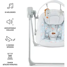 Крісло-гойдалка Kinderkraft Swingee Grey (KBSWIN00GRY0000) - мініатюра 4