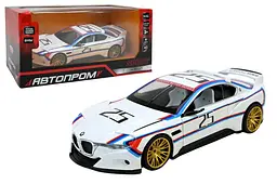 Іграшкова машинка гоночна BMW CSL Hommage R 1:24 Автопром світлозвукові ефекти металева 68257A, в коробці 24,5x12,5x10 см