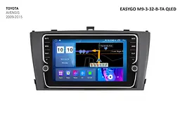 Штатна автомагнітола EasyGo M9-3-32-B-TA QLED Toyota Avensis