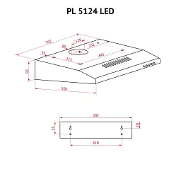 Витяжка плоска Perfelli PL 5124 I LED - мініатюра 11