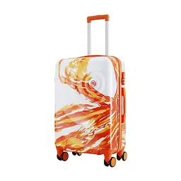 Валіза Semi Line 24" (M) White/Orange Print (T5655-2) (DAS303817)