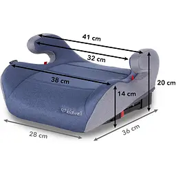 Бустер Kidwell Baxter Isofix 15-36 кг Blue - мініатюра 2
