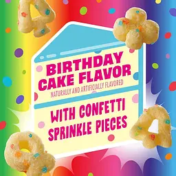 Сухий сніданок Lucky Charms Rainbow Sprinkles Cereal Birthday Cake Flavor 520г - мініатюра 4