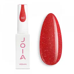 Гель-лак для нігтів світловідбивний червоний 142 з шиммером JOIA vegan 6 мл