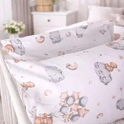 Дитяча постільна білизна MIRSON LITTLE KIDS фланель Teddy ballons 110х160см (2200012800805) - мініатюра 9