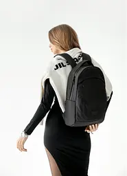 Жіночий рюкзак Sambag Zard LZN чорний тканевий 43 х 27 х 13 см (25000065)