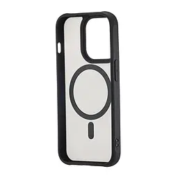 Чохол Silicone Matte Case with MagSafe iPhone 15 Pro Black - мініатюра 2
