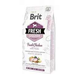 Сухий корм для цуценят і юніорів всіх порід собак Brit Fresh Chicken/Potato Puppy 2.5 кг (курка)