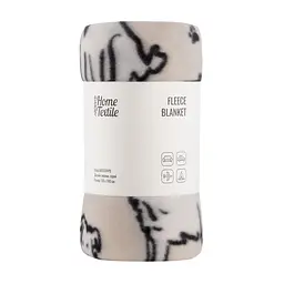Плед Ardesto Fleece 100% поліестер песики сірий 130 x 160 см (ART0724PB)