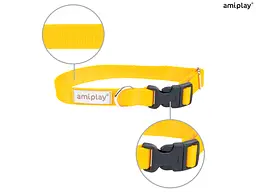 Нашийник для собак Amiplay Samba XL 45-70 * 2,5 см -жовтий