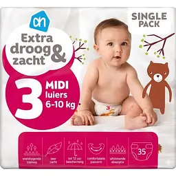 Підгузки Albert Heijn Extra Droog & Zacht 3 6–10 кг 35 шт (Albert Heijn3-35)