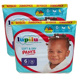 Підгузки-трусики Lupilu Soft & Dry 6 (13-19 кг) 72 шт
