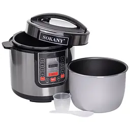 Мультиварка Sokany SK-07053 на 7 л, сталь Sokany SK-07053 - мініатюра 7