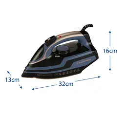 Праска Russell Hobbs 3100 Вт паровий удар 210 г вертикальне відпарювання керамічна підошва чорно-синій - мініатюра 3