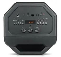 Колонка портативна 2.0 Real-El X-757 Black, 2 x 25 Вт, пластиковий корпус, Bluetooth, MicroSD / USB, FM-приймач, живлення від акумулятора, 8000мА х год, керування збоку - мініатюра 5