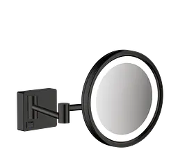 Косметичне дзеркало Hansgrohe AddStoris з підсвічуванням LED matt black 41790670