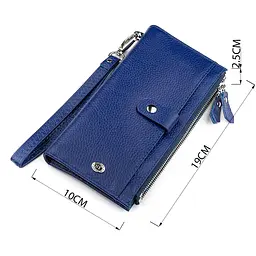 Гаманець жіночий ST Leather 18416 (ST420) з ременем на зап'ясті синій - мініатюра 6