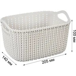 Кошик Stars Plast бежевий 3 л (94258/беж) - мініатюра 3