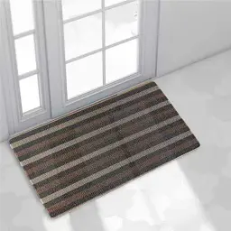 Дверний килимок Lovely Svi з петлевою щетиною 40 x 60 для внутрішнього зовнішнього входу -  Коричнева полоска (61022) - мініатюра 4