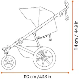 Детская коляска Thule Urban Glide 4-wheel Black [10101976] [107664] - мініатюра 12