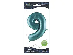 Кулька фольгована цифра PELICAN 32 (80 см) 1 9 тіффані