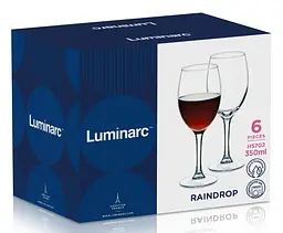 Набір келихів для вина скляних Luminarc Raindrop 6х450мл (Q5488) - мініатюра 3
