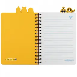 Блокнот Yes Minions А5 cпіраль 80 аркушів з фігурними роздільниками (151778) - мініатюра 3
