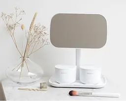 Набір ємностей Brabantia Storage pots для зберігання косметики, 3 шт., білий (281327) - мініатюра 3