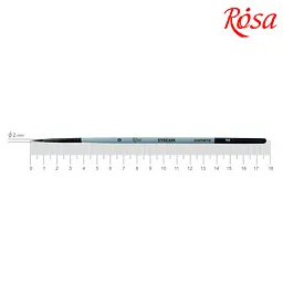 Пензель синтетика кругла Stream 132 №0 коротка ручка ROSA (4823098517306)