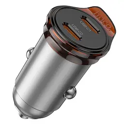 Автомобільний зарядний адаптер HOCO NZ16b 2 порти Type-C 45 W