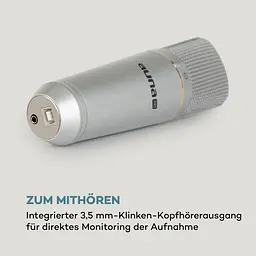 Конденсаторний мікрофон Auna MIC-920 USB (10034262) - мініатюра 2