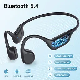 Кісткові бездротові навушники LOBKIN B23 для спорту та бігу з Bluetooth 5.4, активним шумоподавленням та вологозахистом IPX5 - мініатюра 3
