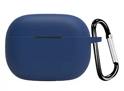 Чохол-накладка DK для Realme Buds T310 Silicone Candy Friendly з карабіном (017219) (dark blue) - мініатюра 2