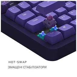 Клавіатура Dark Project ALU87 Celestial ABS RGB Mech G3MS Voidstone Violet (DPKB_CELESTIAL_87_ANSI_UA) - мініатюра 8