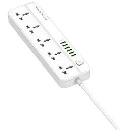 Фільтр живлення ProLogix Premium (PR-SC5614W) 2.5 кВт, 5 розеток, 6 USB AUTO ID, 2 м, білий - мініатюра 7