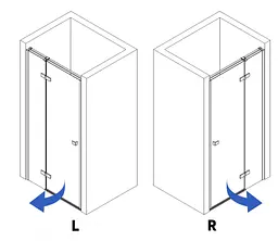 Розпашні душові двері Rea Atlas 100 L chrome REA-K4664 - мініатюра 4
