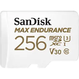 Карта пам'яті SanDisk microSDXC 256GB UHS-I Max Endurance U3 V30 R-100MB/s + SD Adapter (SDSQQVR-256G-GN6IA) [141837] - мініатюра 2