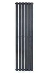 Вертикальний дизайнерський радіатор опалення Arttidesign Livorno II 6/1800/408 сірий матовий - мініатюра 4