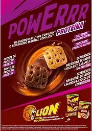 Сухий сніданок Nestle Lion Protein Cereal Caramel and Chocolate 340г - мініатюра 4