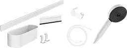 Комплект аксесуарів Hansgrohe WallStoris Activation EcoSmart 7в1 Matt White 24291700, Білий матовий