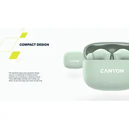 Наушники Canyon TWS OnGo 9 Green (CNS-TWS9G) - миниатюра 11