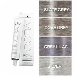 Перманентна фарба для зрілого волосся Schwarzkopf Professional Igora Royal Silver Absolutes Silver Whites відтінок Silver (срібло) 60 мл - мініатюра 2