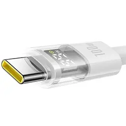 Дата кабель Baseus Display 2 USB to Type-C 100W (1m) (P10382701) Moon White - мініатюра 4