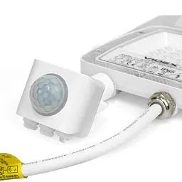 LED прожектор Videx F5 20W 3000-5000-6500K з датчиком руху 230V білий (VL-F5-020CW-S) - мініатюра 6