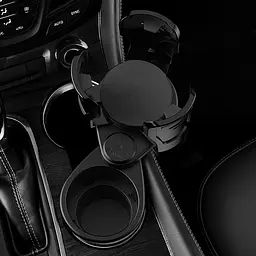 Підстаканник Автомобільний Підставка Для Напоїв Висувний Мат Чорний (SB-2088S) - мініатюра 5