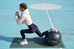 М'яч для фітнесу (фітбол) Power System PS-4011 Ø55 cm PRO Gymball Black (4011BK-0) - мініатюра 5
