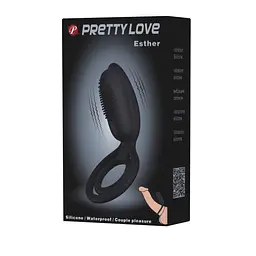 Ерекційне кільце Pretty Love Esther 10.5 см чорний - мініатюра 10