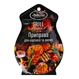 Приправа Любисток Grill Expert для картоплі та овочів 30 г (740229) - мініатюра 2