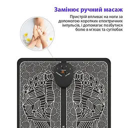 Масажний килимок для ступнів Inspire 31х30 см Чорний (BISD-066F) - мініатюра 5