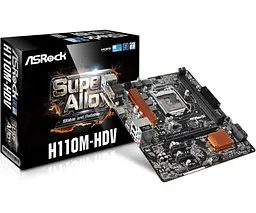 Материнська плата AsRock H110M-HDV rev1.02 (H110M-HDV) (Socket 1151, Intel H110, Micro-ATX) Б/в - мініатюра 5